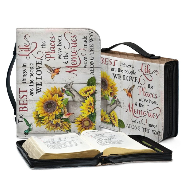 Personalized Sunflower Cross Bible Cover