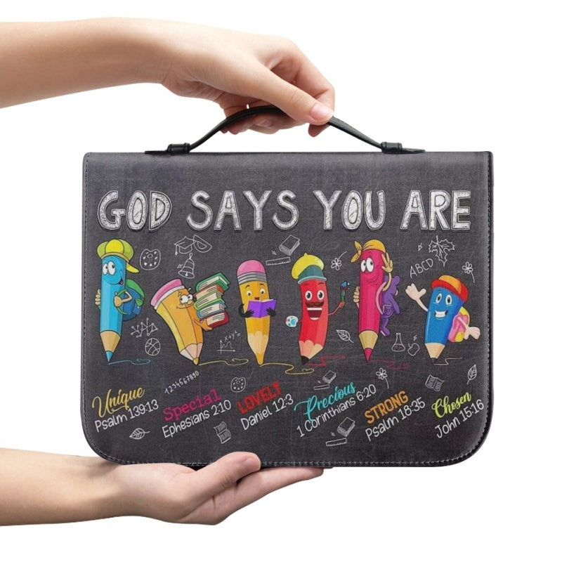 Personalized God Says You Are Kids Bible Cover