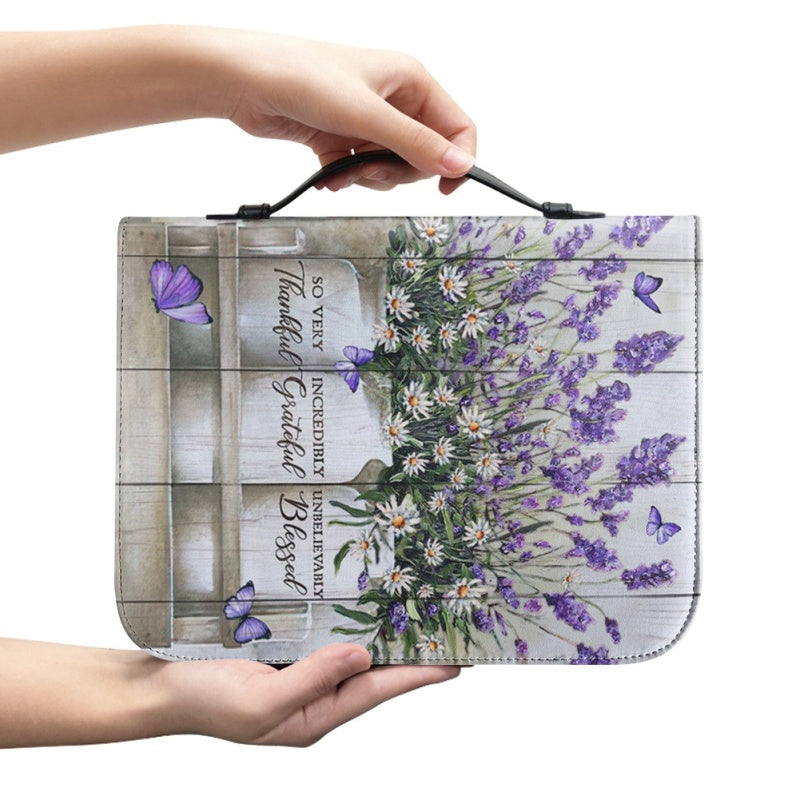 Personalized Lavender Faith Floral Bible Cover