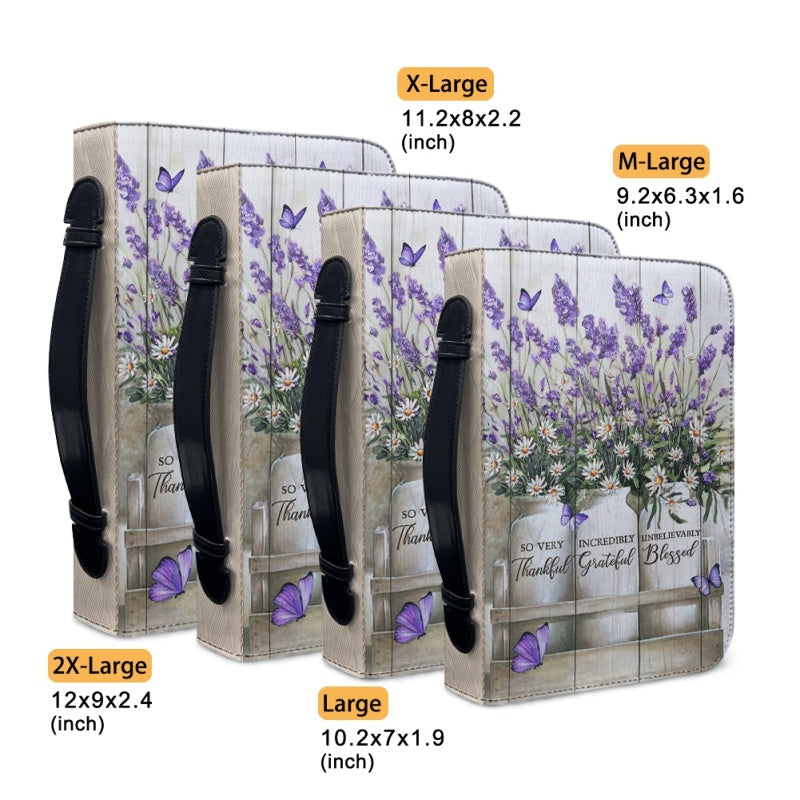 Personalized Lavender Faith Floral Bible Cover
