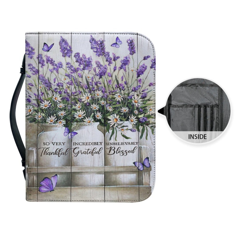 Personalized Lavender Faith Floral Bible Cover