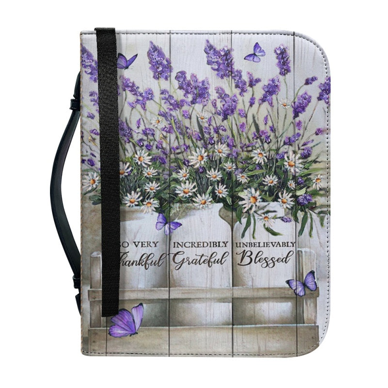Personalized Lavender Faith Floral Bible Cover