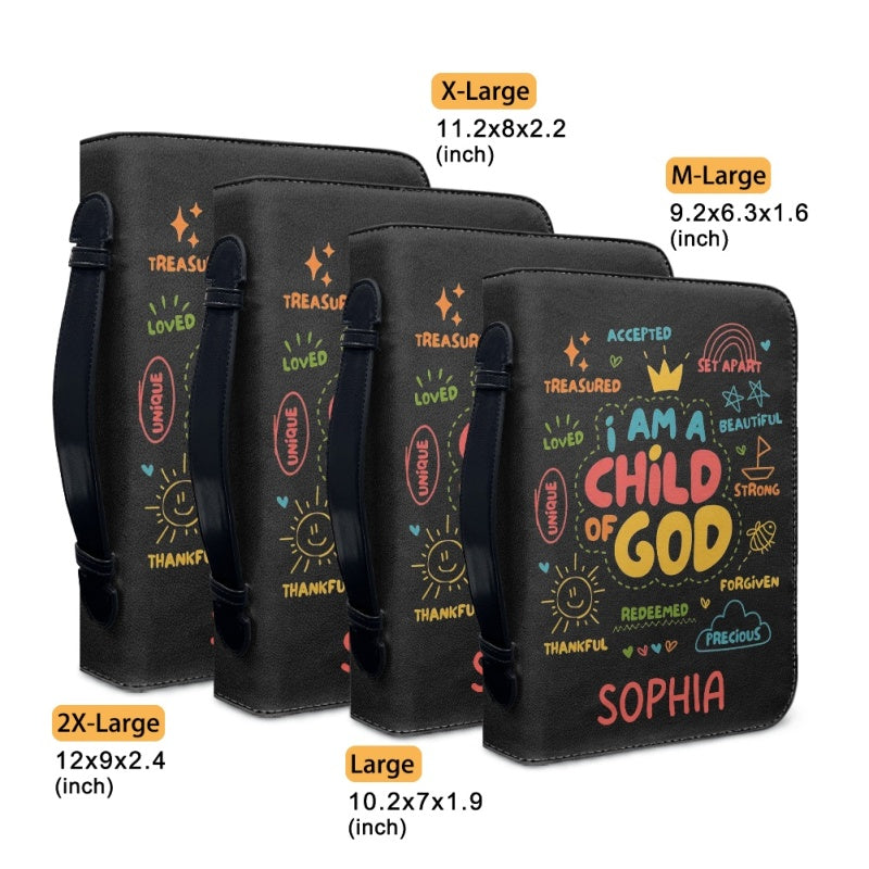 Personalized I Am Child of God Bible Cover