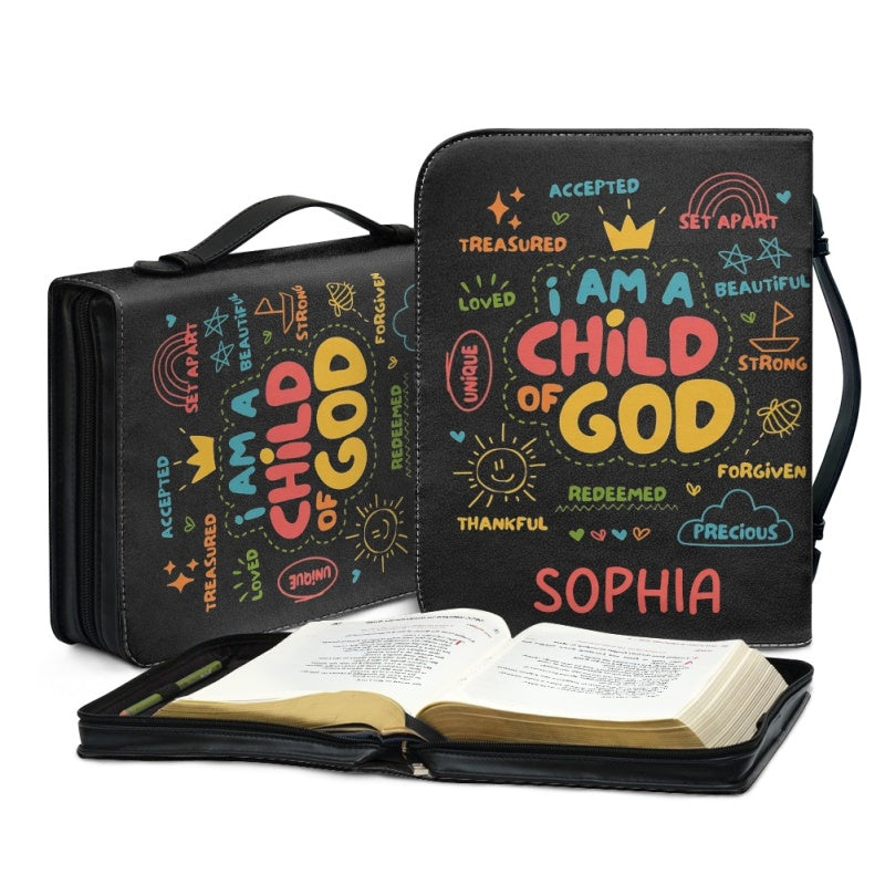 Personalized I Am Child of God Bible Cover