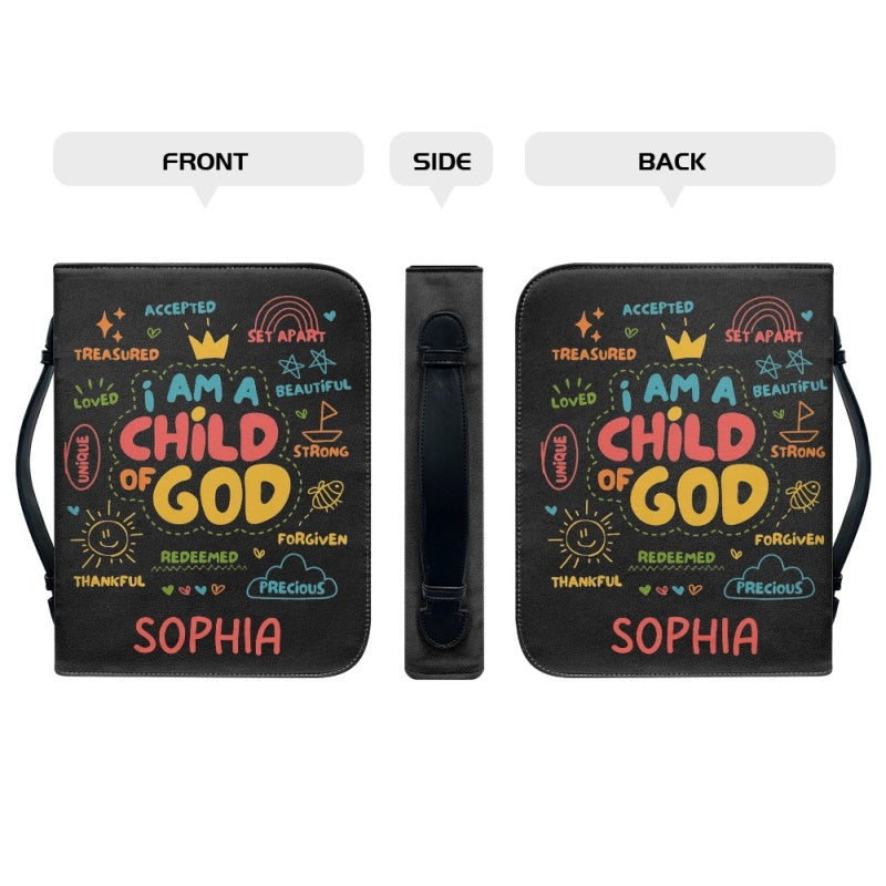 Personalized I Am Child of God Bible Cover