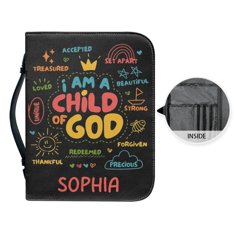 Personalized I Am Child of God Bible Cover