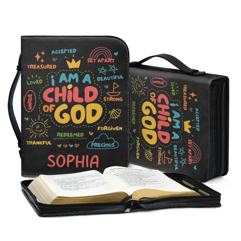 Personalized I Am Child of God Bible Cover