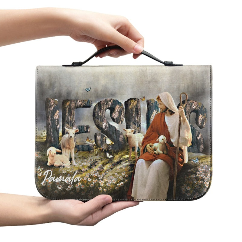 Personalized Jesus Sheep Bible Cover