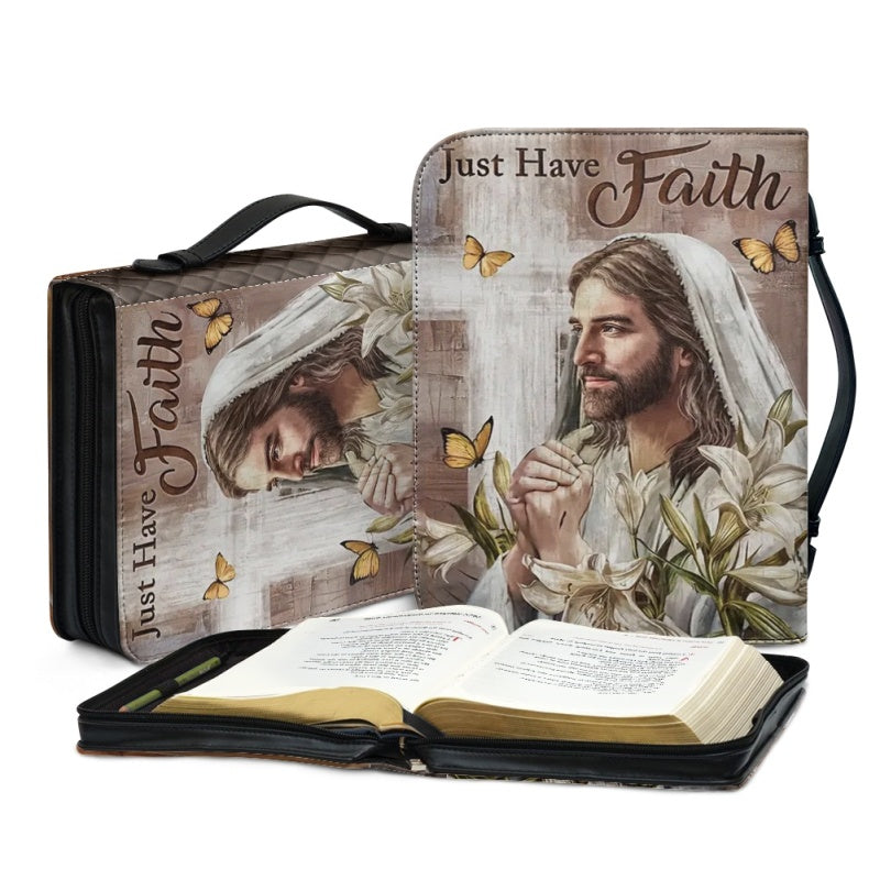 Personalized Just Have Faith Bible Cover