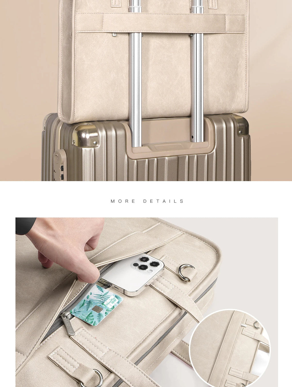 Waterproof Leather Laptop Bag & Sleeve