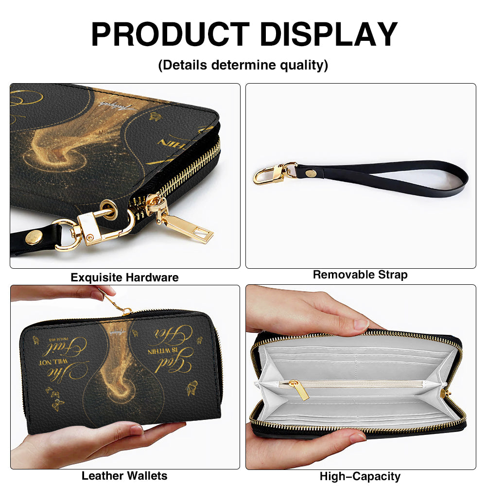 Personalized Christian Leather Handbag & Wallet Set