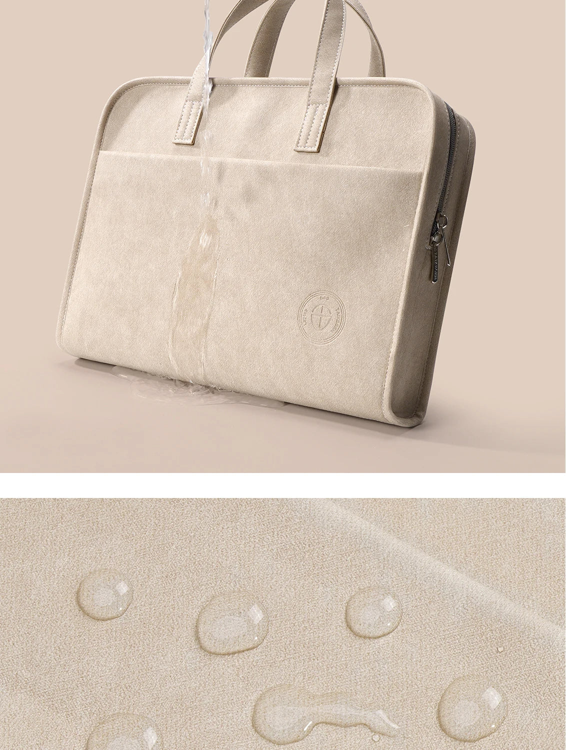 Waterproof Leather Laptop Bag & Sleeve