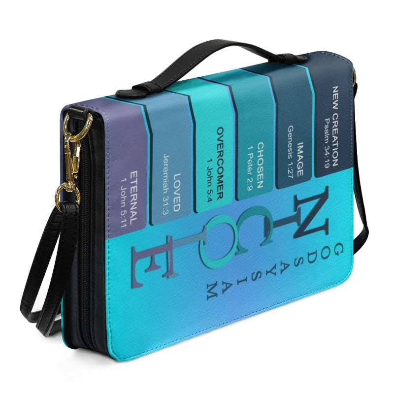 Personalized Sapphire Blue Name Bible Cover