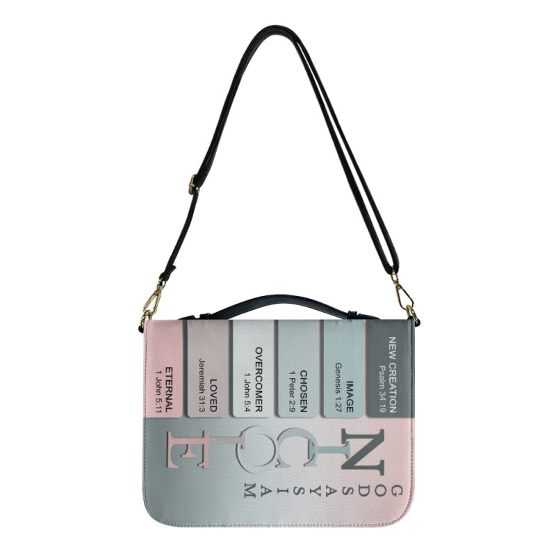 Personalized Silver Pink Name Bible Cover