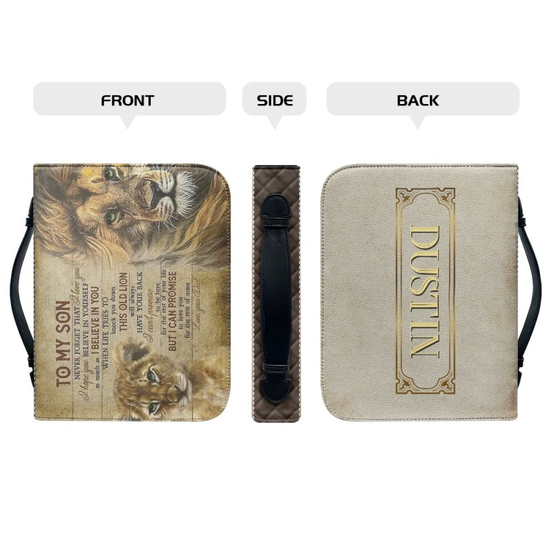 To My Son From Mom Personalized Bible Cover