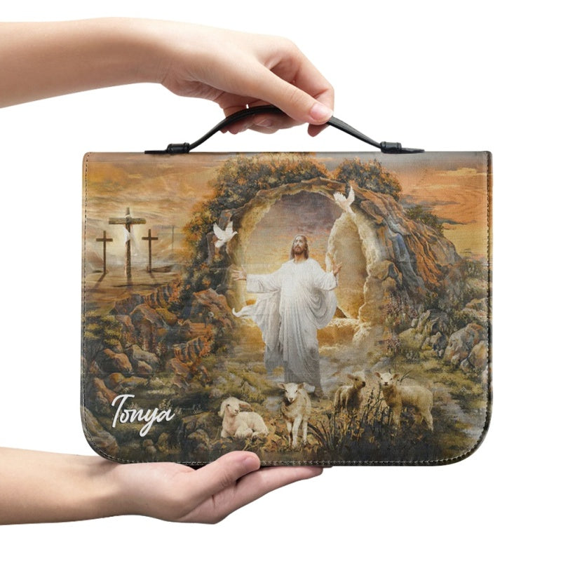 Personalized Christian Leather Bible Cover