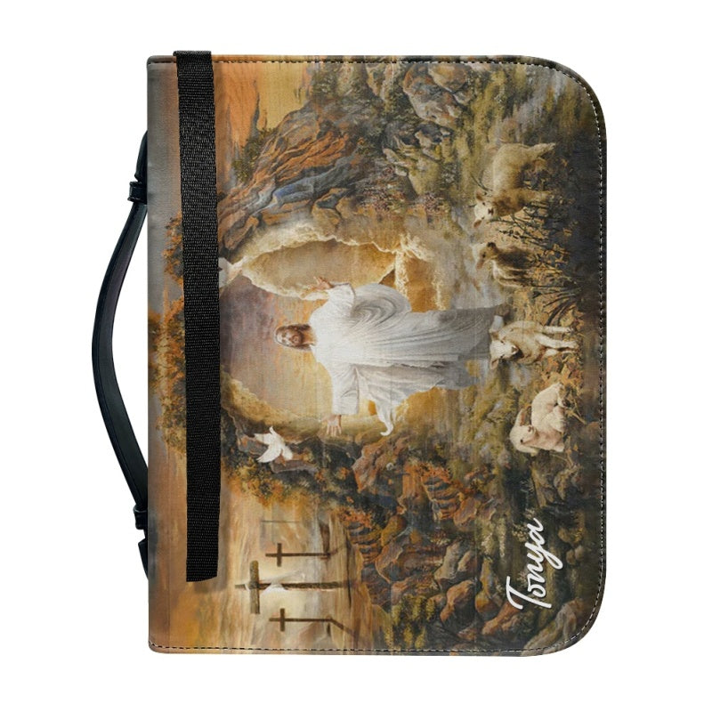 Personalized Christian Leather Bible Cover