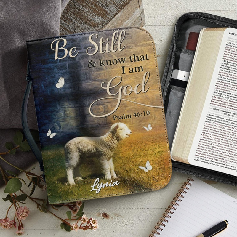 Be Still and Know Personalized Bible Cover