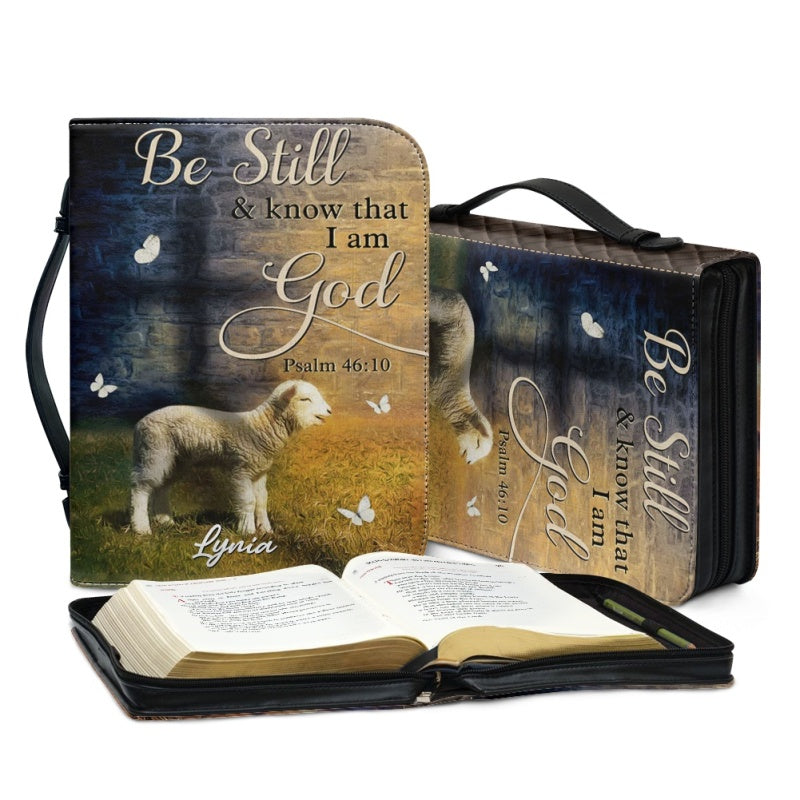 Be Still and Know Personalized Bible Cover