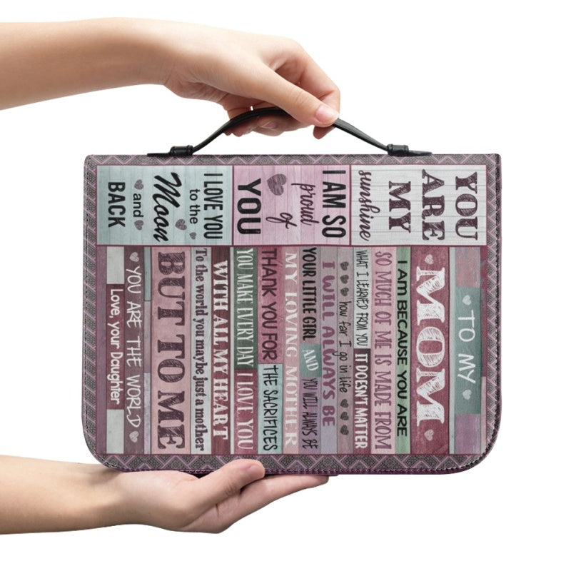 To My Mom I Love You Personalized Bible Cover