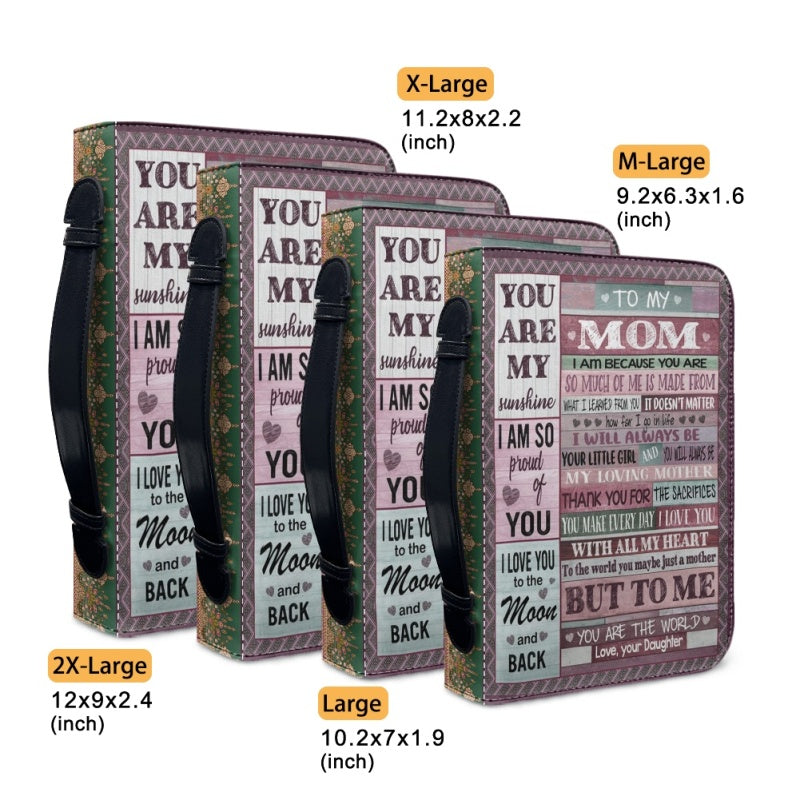 To My Mom I Love You Personalized Bible Cover