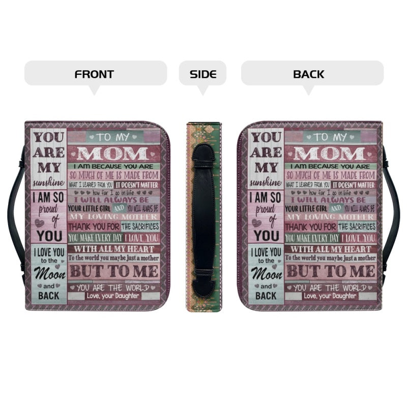 To My Mom I Love You Personalized Bible Cover