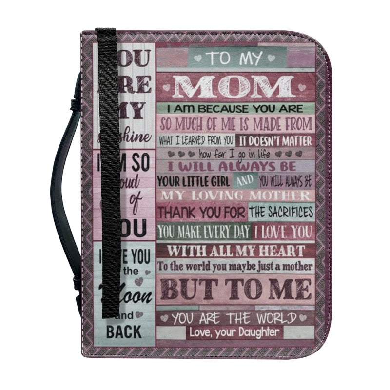 To My Mom I Love You Personalized Bible Cover
