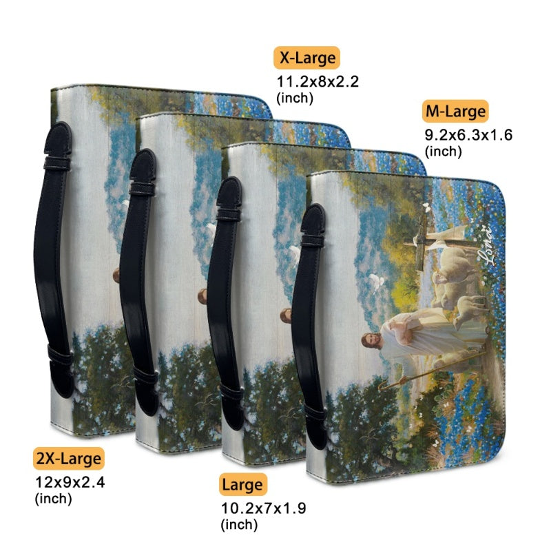 Personalized Jesus with Sheep Bible Cover