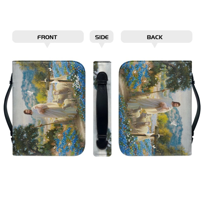 Personalized Jesus with Sheep Bible Cover