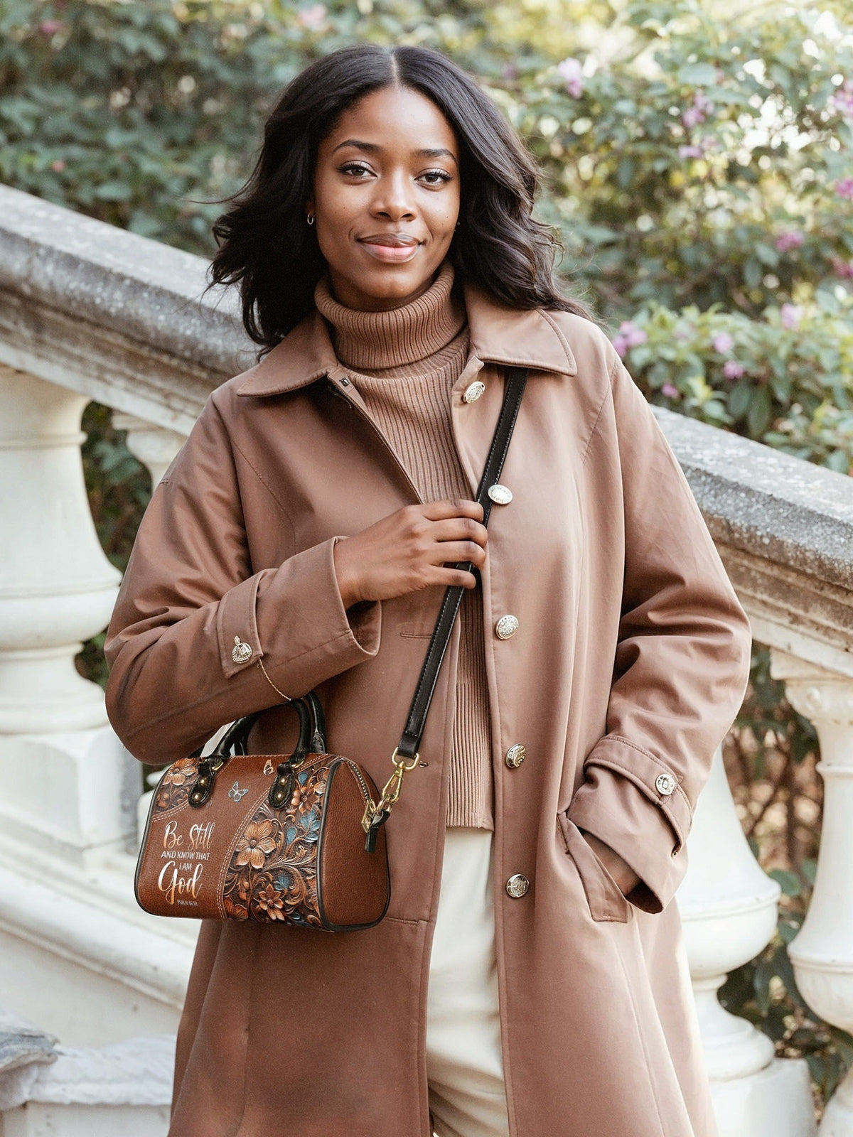 Psalm 46:10 Stillness Mini Satchel Handbag