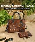 Faith Butterfly Personalized Leather Handbag