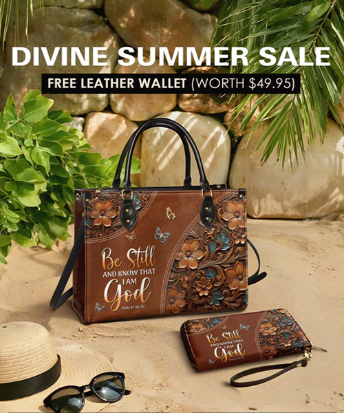 Faith Butterfly Personalized Leather Handbag