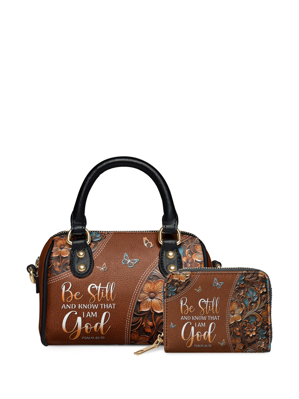 Stillness Psalm 46:10 Mini Satchel Handbag