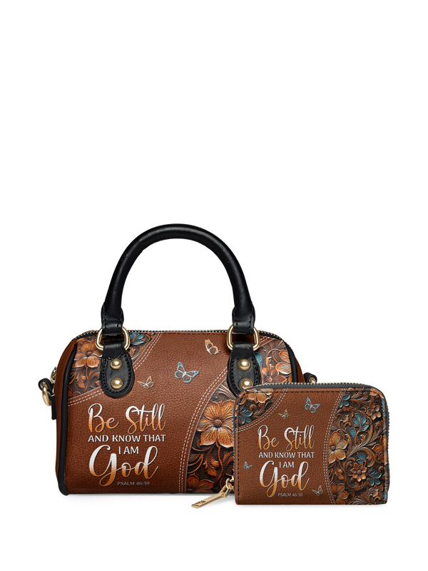 Stillness Psalm 46:10 Mini Satchel Handbag