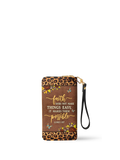 Luke 1:37 Scripture Leather Wallet