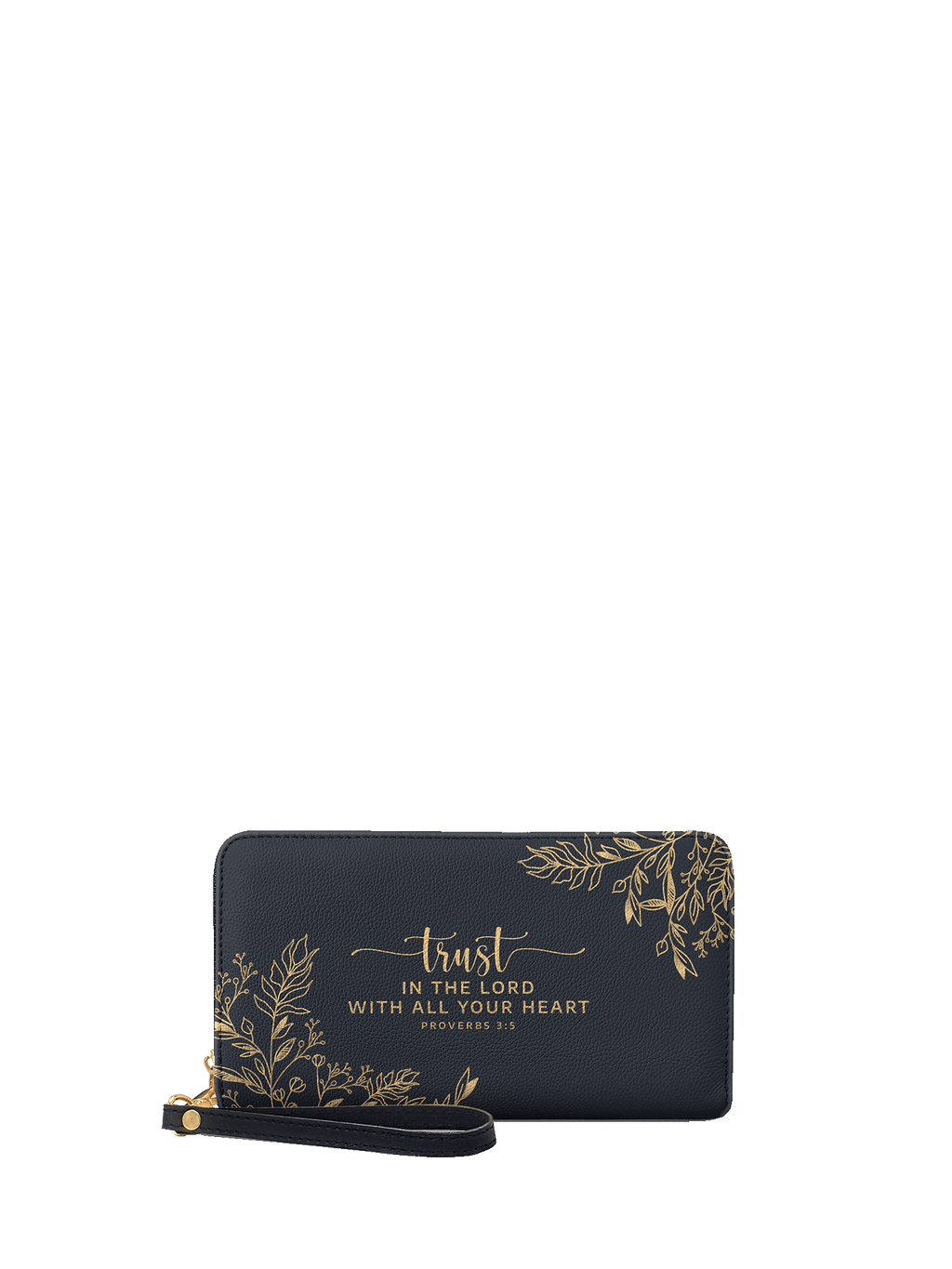 Proverbs 3:5 Trust Bible Verse Leather Wallet
