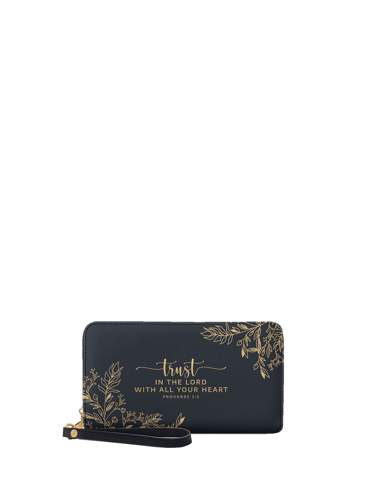 Proverbs 3:5 Trust Bible Verse Leather Wallet