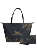 Proverbs 3:5 Trust Leather Tote Bag