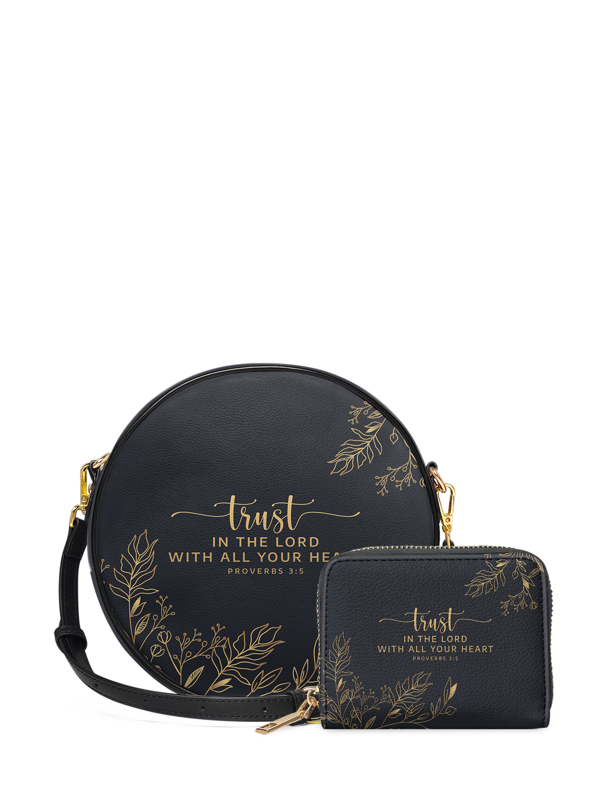Trust Proverbs 3:5 Circle Crossbody Bag