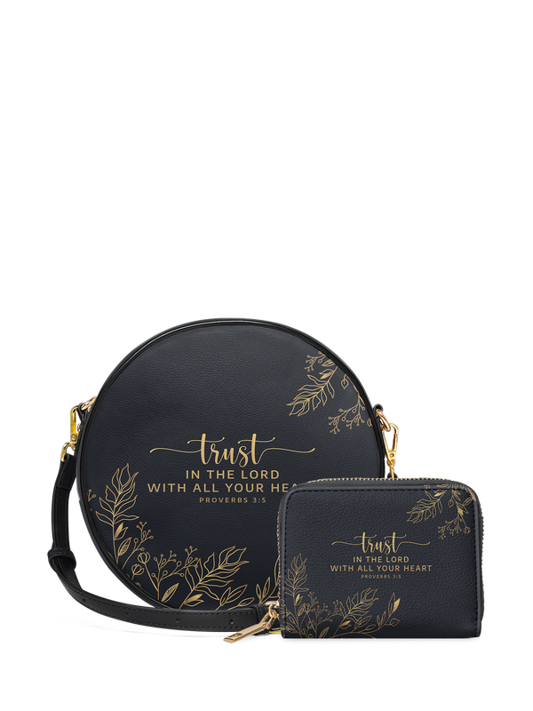 Trust Proverbs 3:5 Circle Crossbody Bag