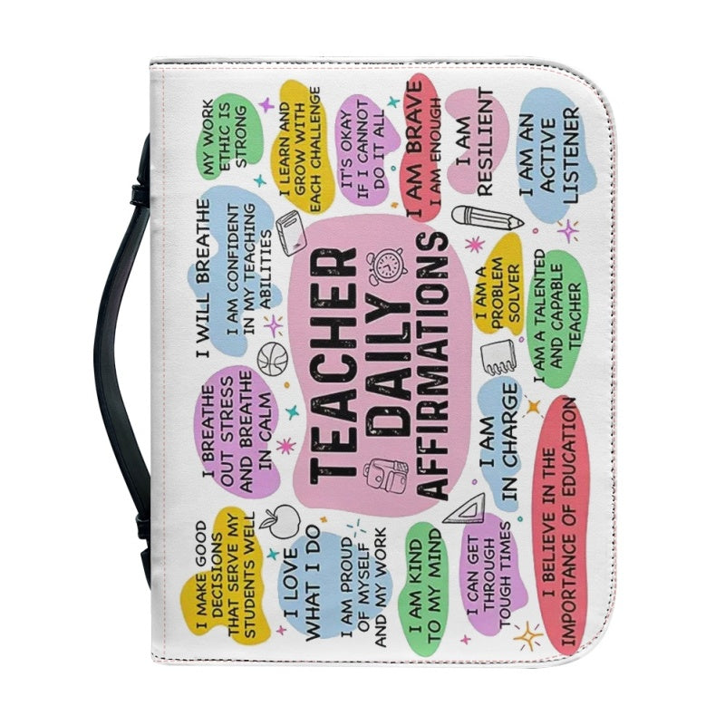 Personalized Teacher Affirmations Bible Cover