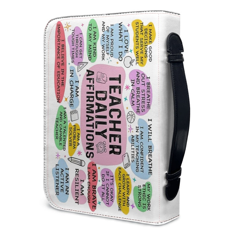 Personalized Teacher Affirmations Bible Cover