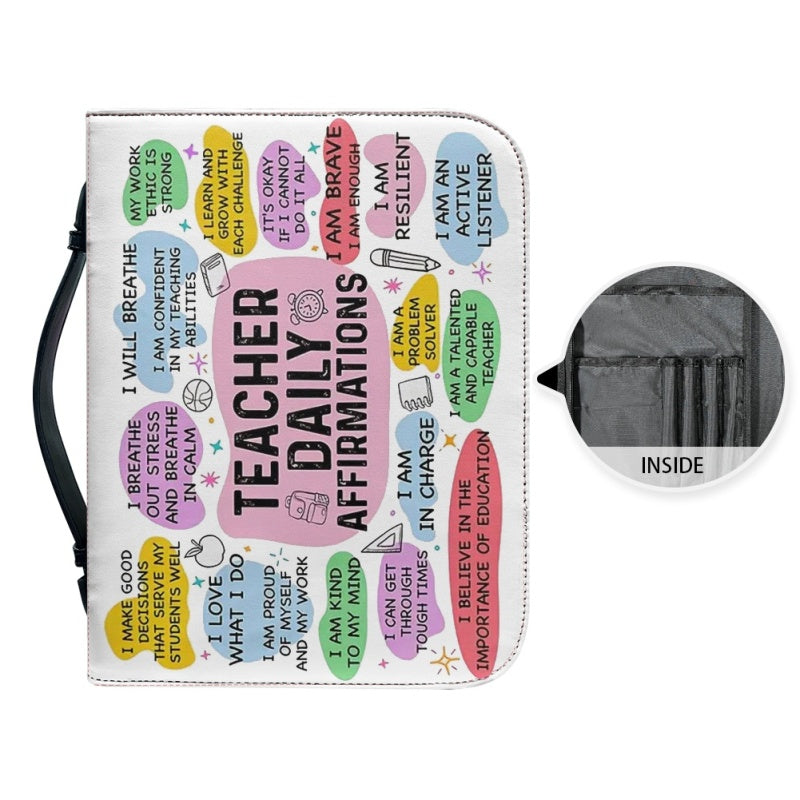 Personalized Teacher Affirmations Bible Cover