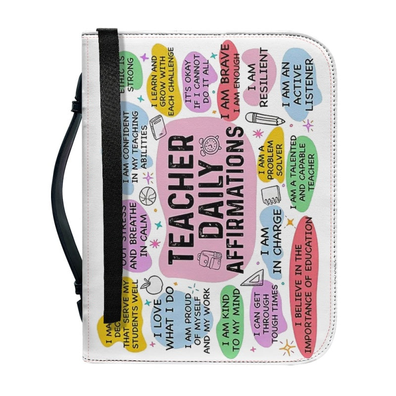 Personalized Teacher Affirmations Bible Cover