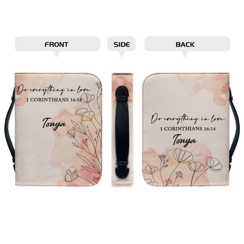 Personalized Do Everything In Love Bible Cover
