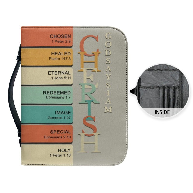 Retro Personalized Name Bible Cover