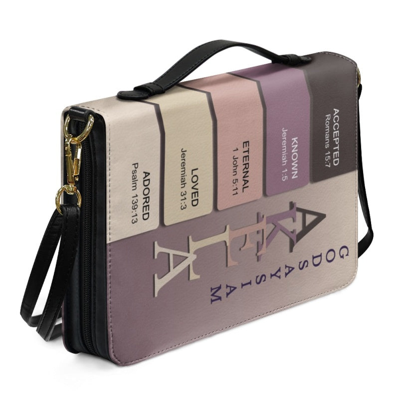 Personalized Vintage Mauve Name Bible Cover
