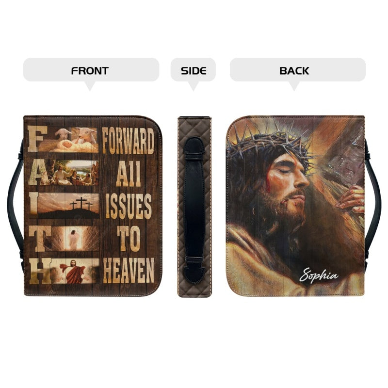Personalized Faith Cross Bible Cover