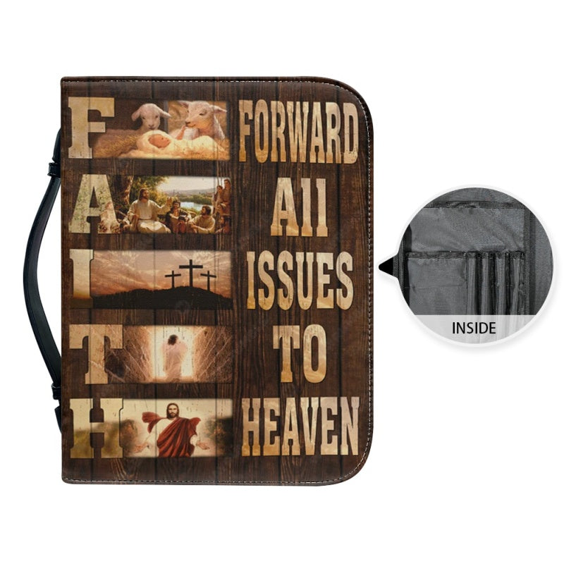 Personalized Faith Cross Bible Cover