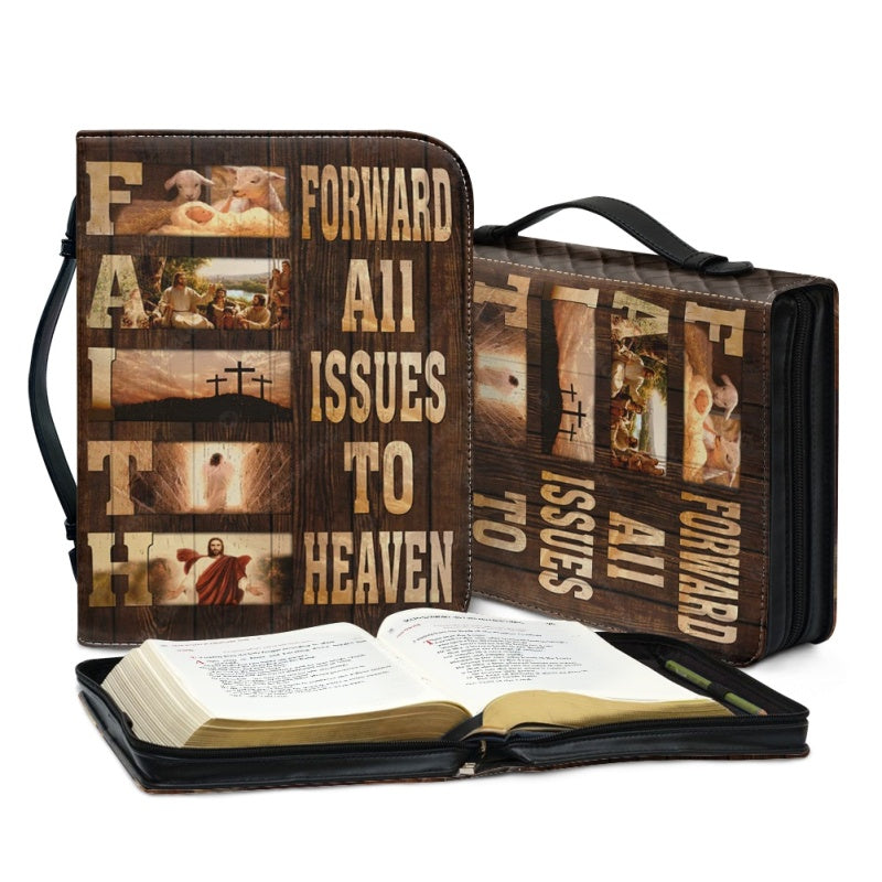 Personalized Faith Cross Bible Cover
